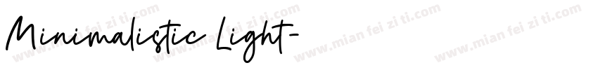 Minimalistic Light字体转换